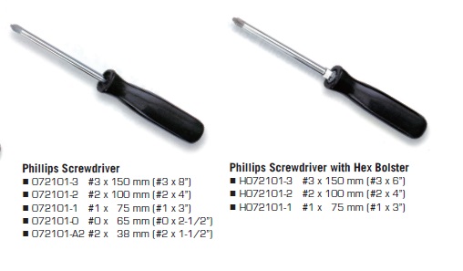 Slotted Screwdriver whit Hex Bolster